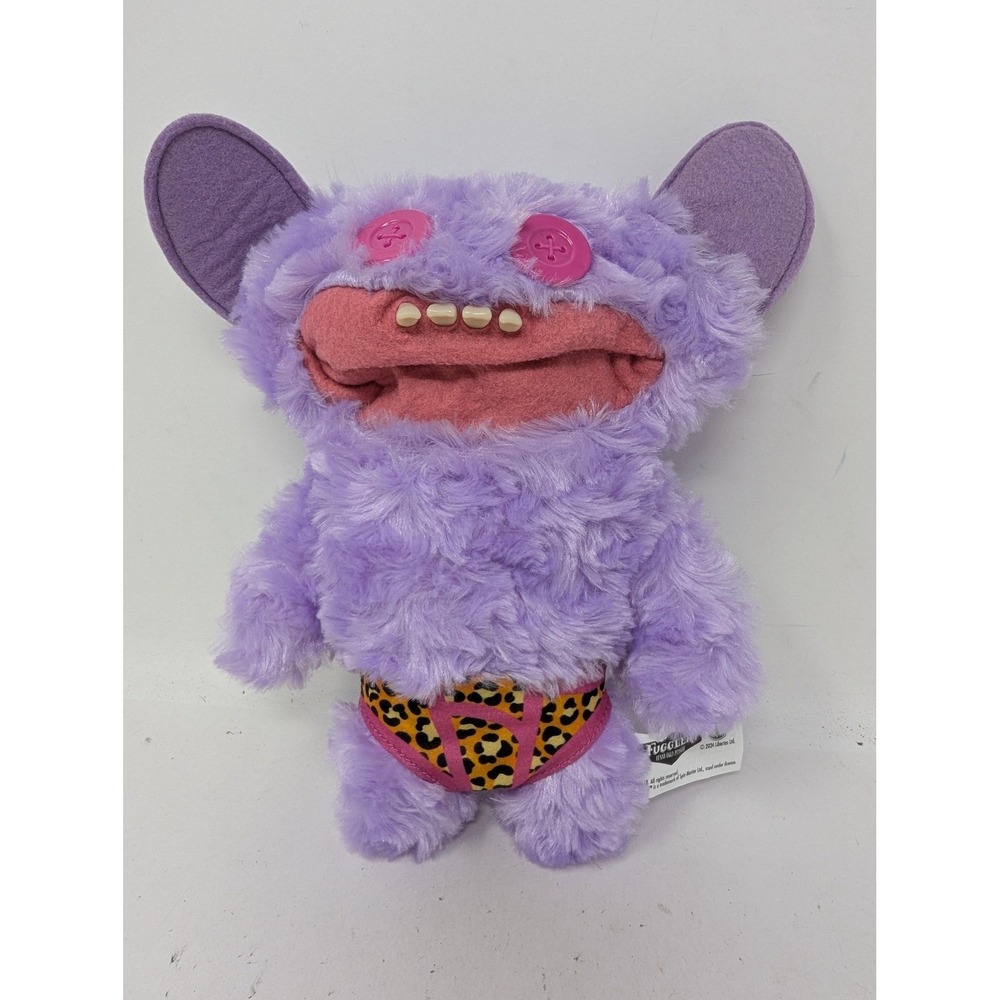 Fuggler Funny Ugly Monster Plush Purple Button Eyes Leopard Briefs Spin Master